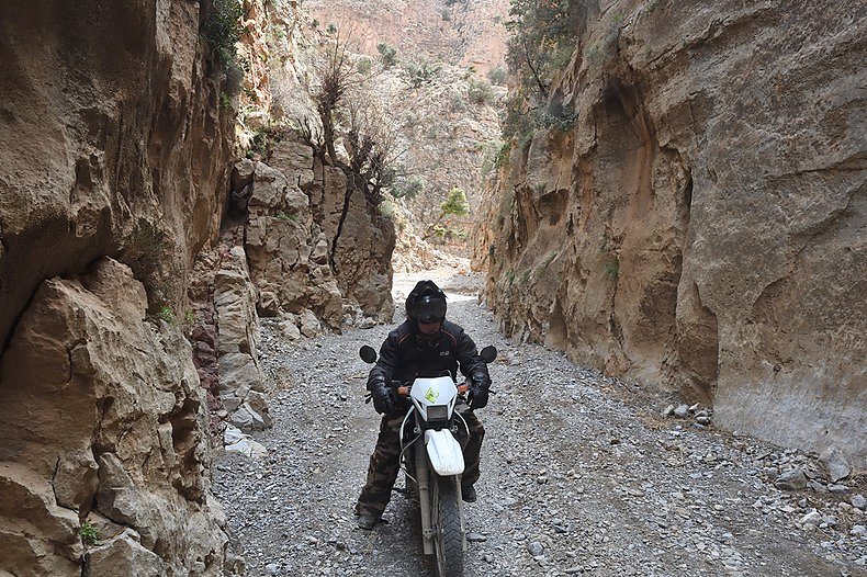 prachtige canyons van 40km lang waar we de dag mee zoet waren